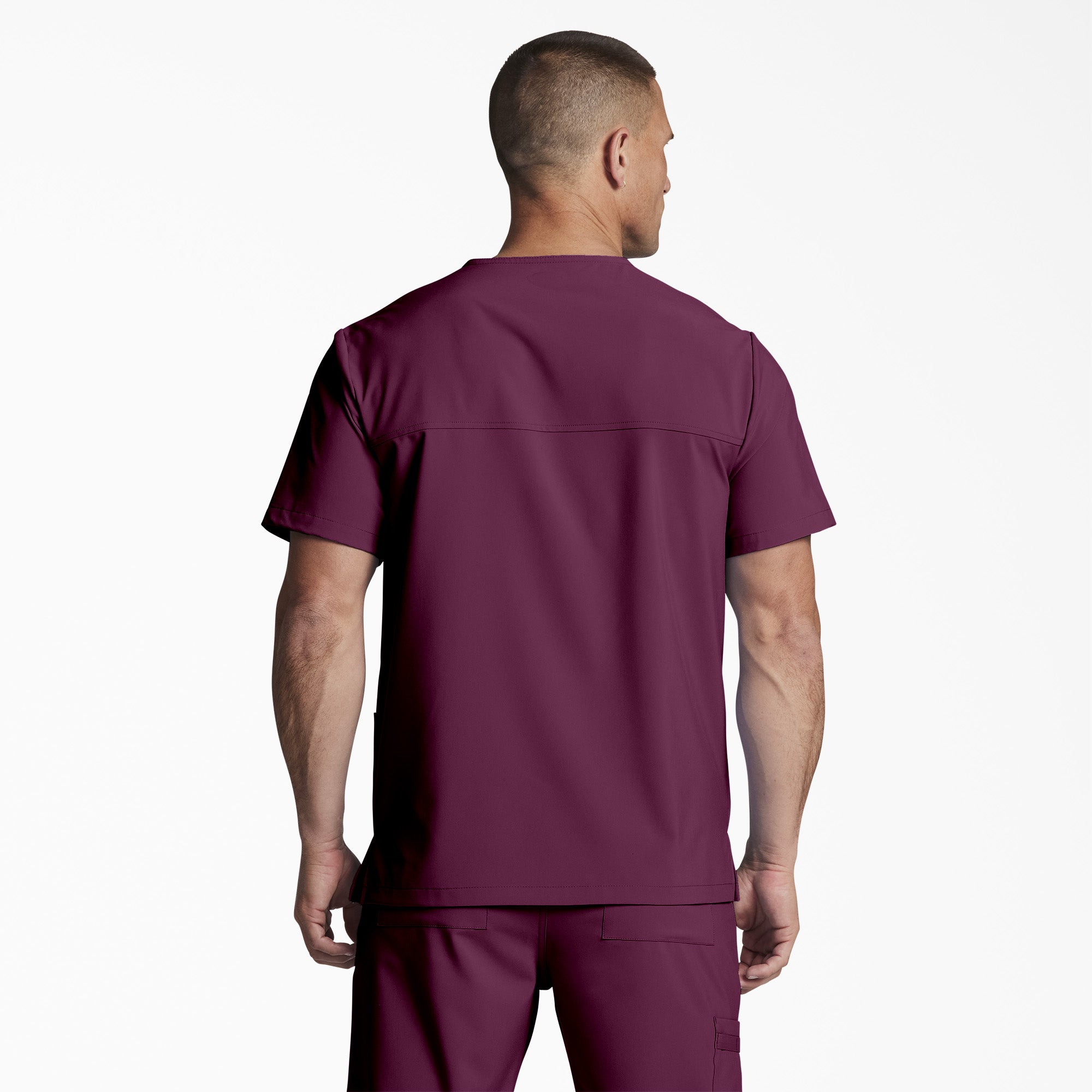 Unisex EDS Essentials V-Neck Scrub Top - 图片 2