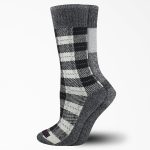 Women's Thermal Plaid Crew Socks. Size 6-9. 2-Pack
