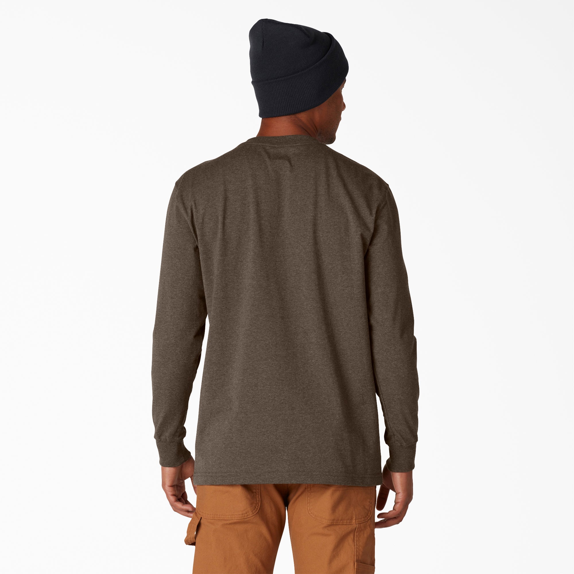 Heavyweight Heathered Long Sleeve Pocket T-Shirt - 图片 2