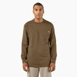 Heavyweight Heathered Long Sleeve Pocket T-Shirt