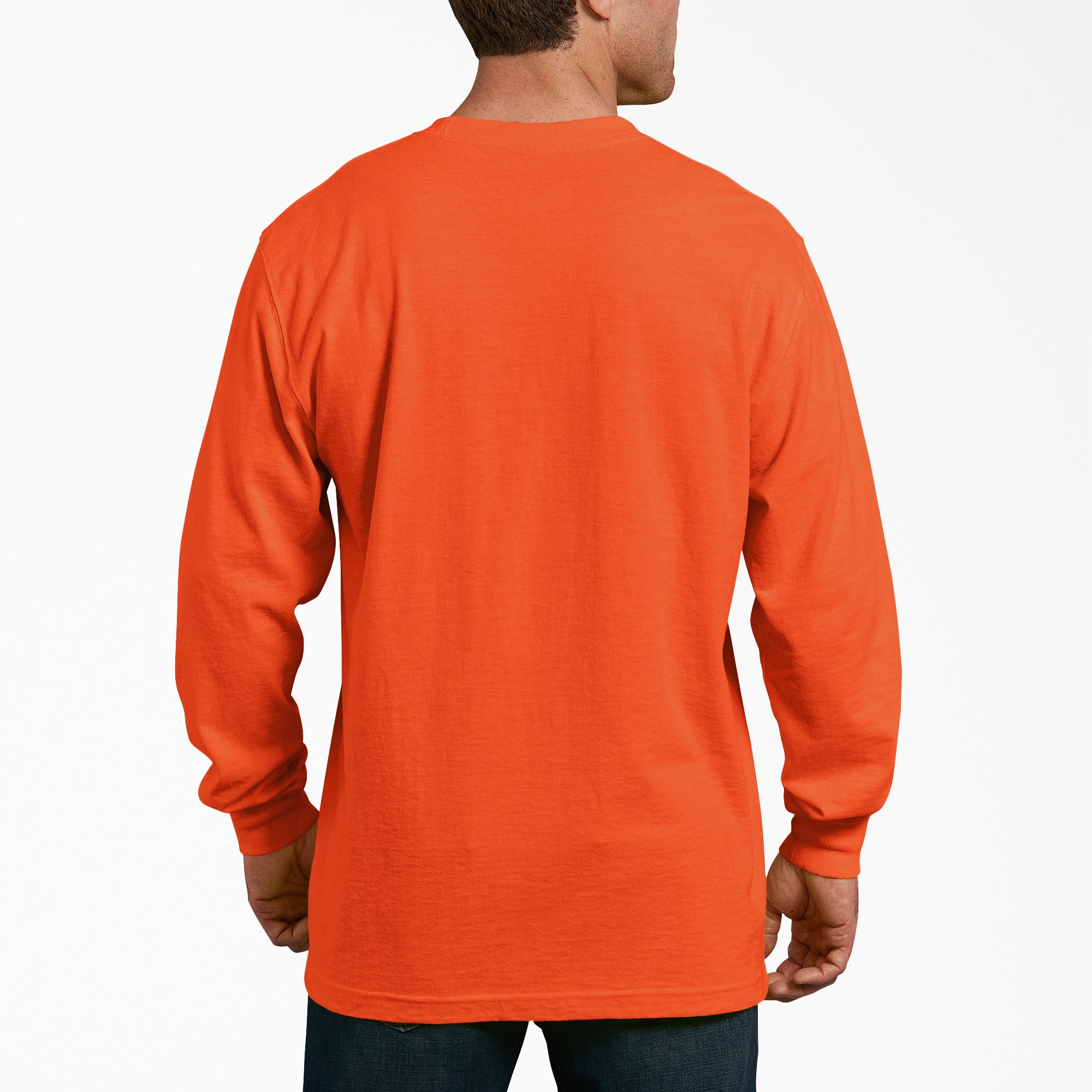 Heavyweight Neon Long Sleeve Pocket T-Shirt - 图片 2