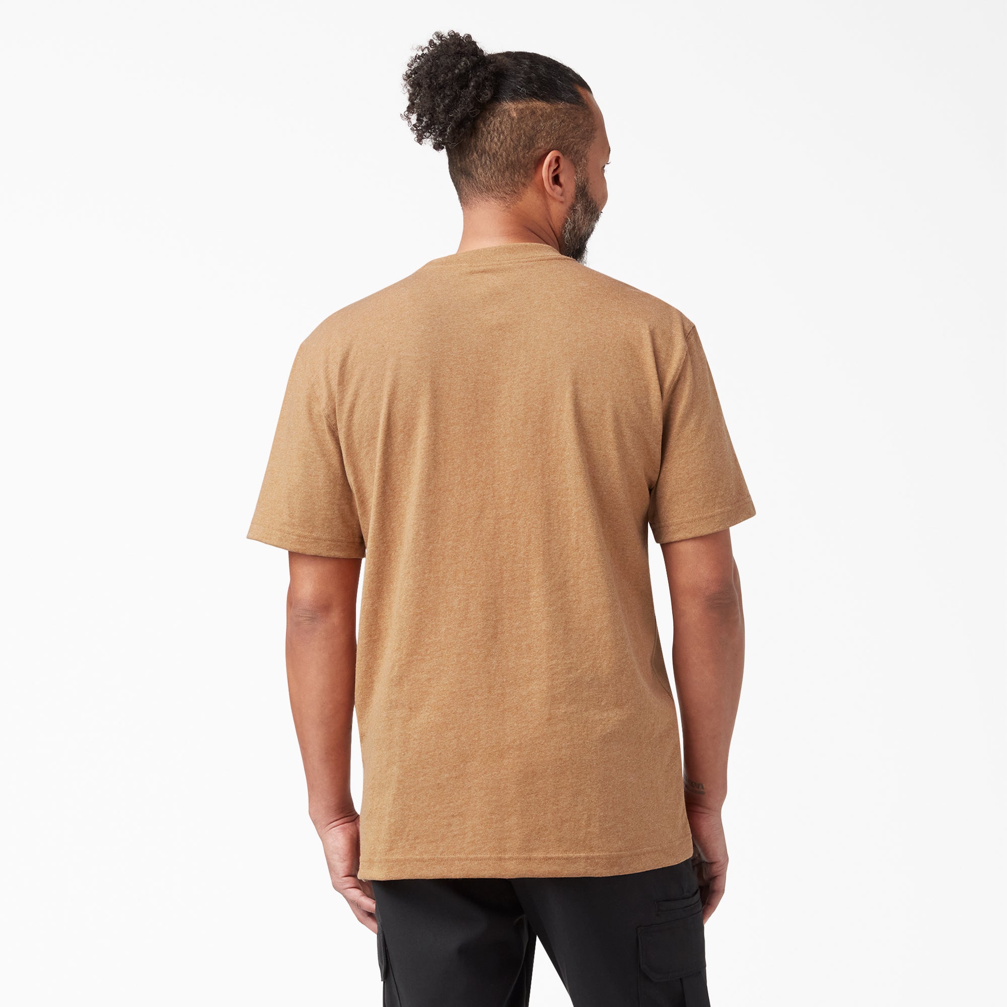 Heavyweight Heathered Short Sleeve Pocket T-Shirt - 图片 2