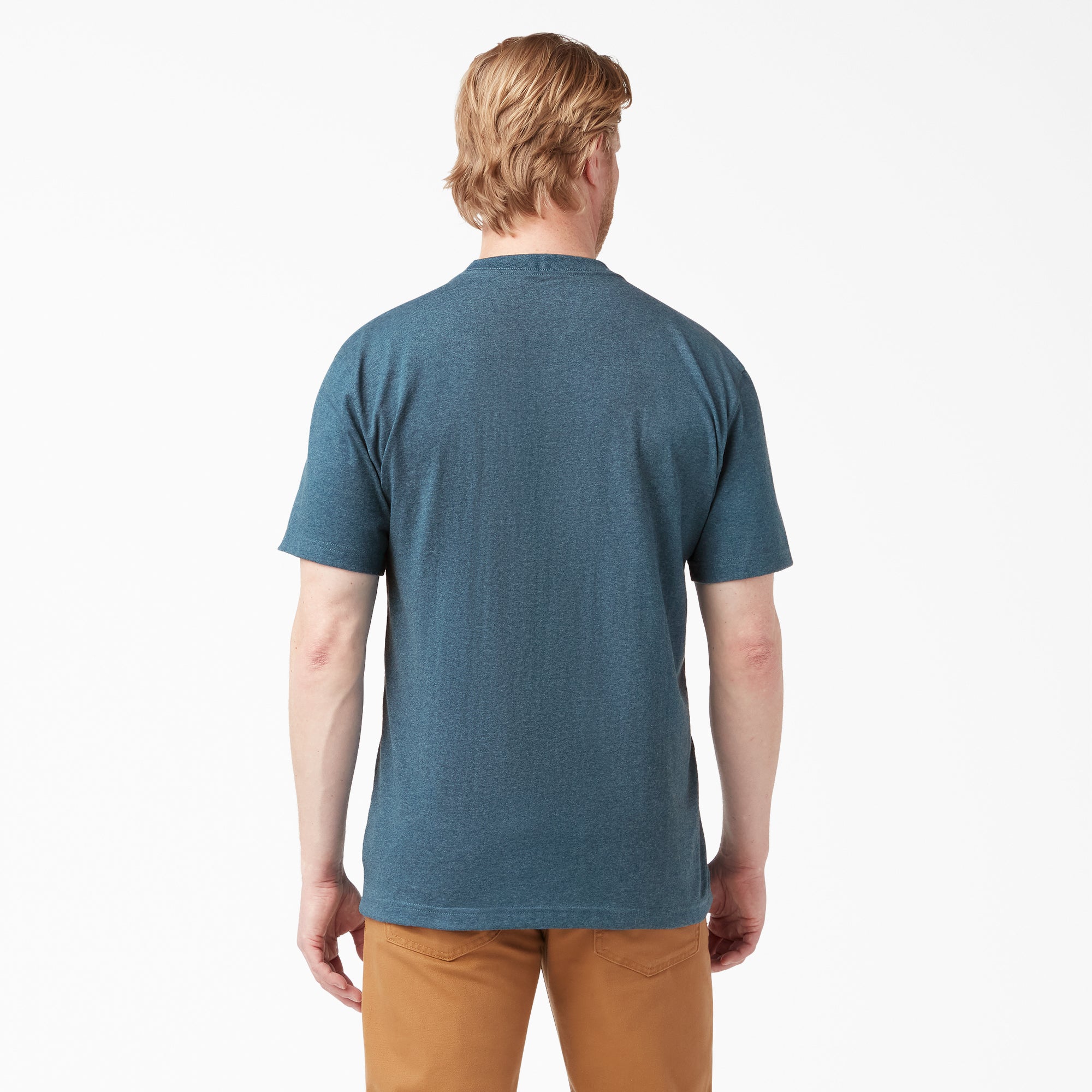 Heavyweight Heathered Short Sleeve Pocket T-Shirt - 图片 2