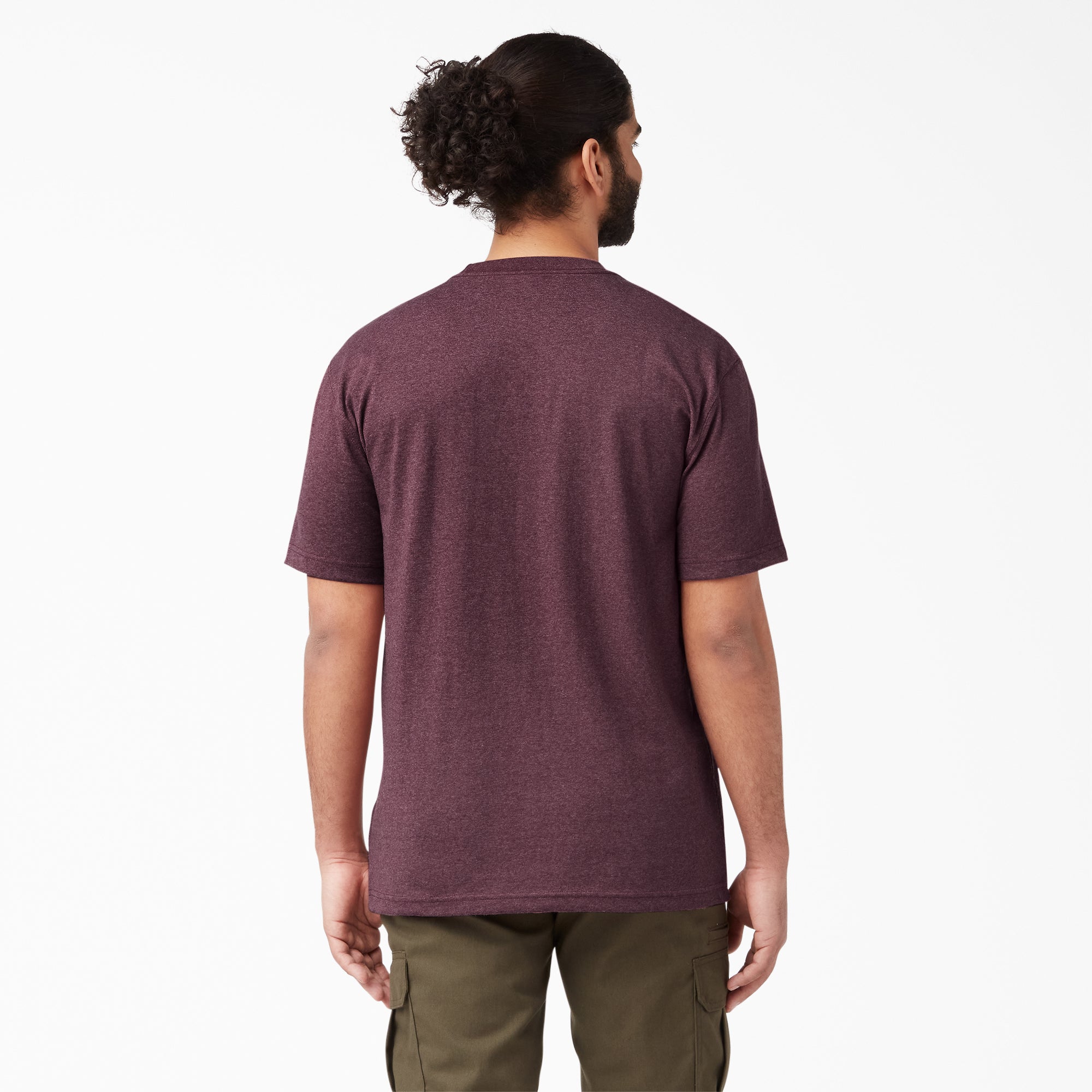Heavyweight Heathered Short Sleeve Pocket T-Shirt - 图片 2