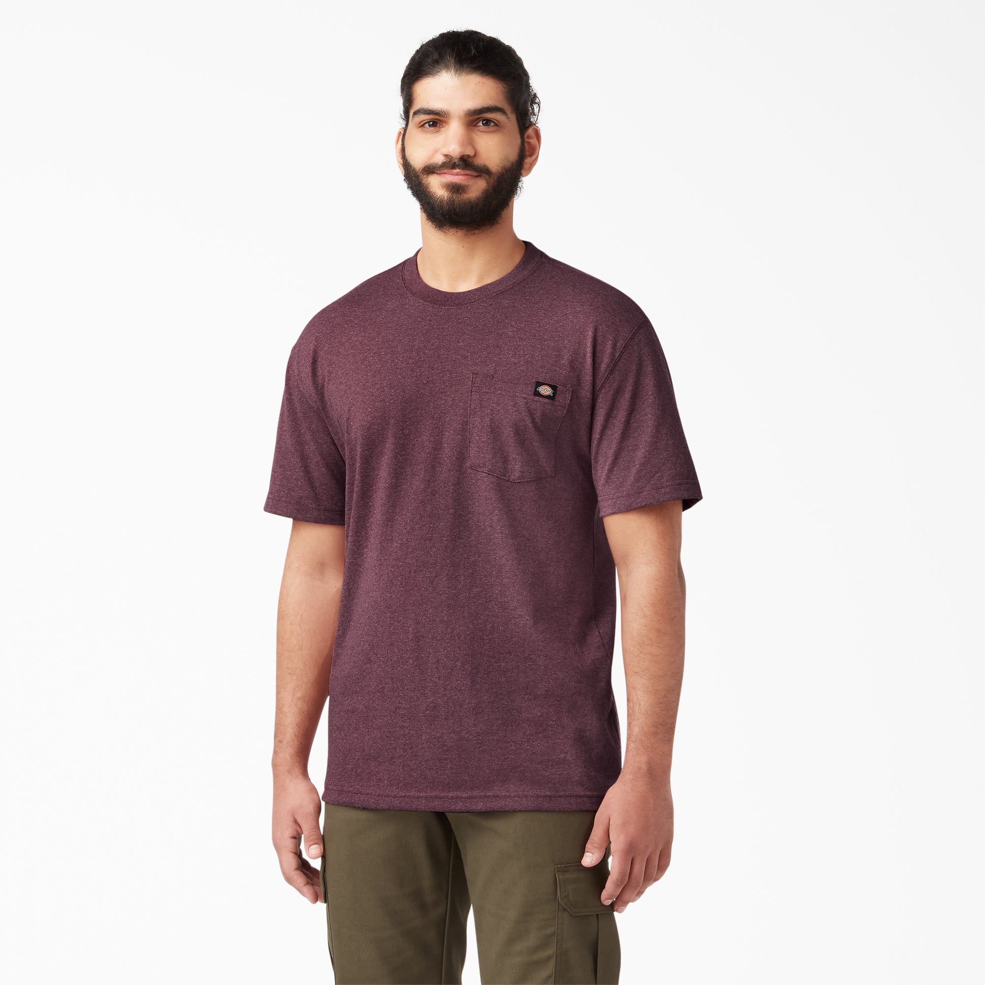 Heavyweight Heathered Short Sleeve Pocket T-Shirt