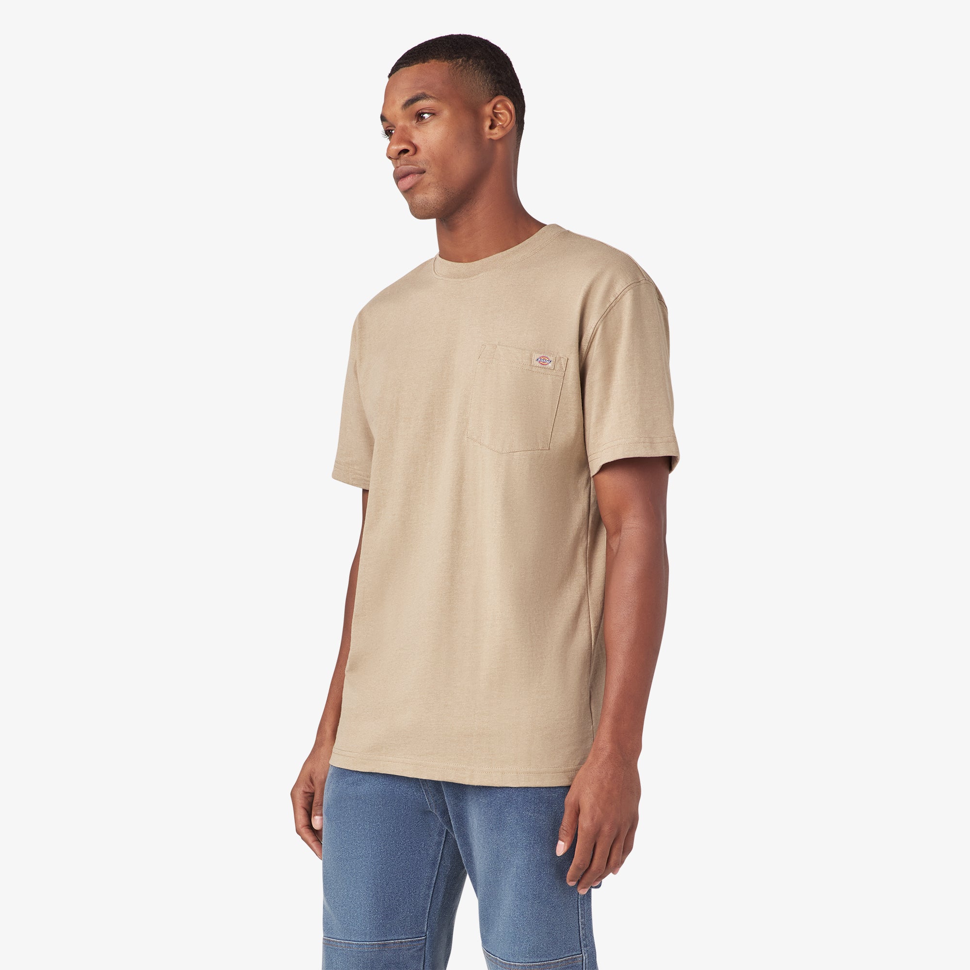 Heavyweight Heathered Short Sleeve Pocket T-Shirt - 图片 3