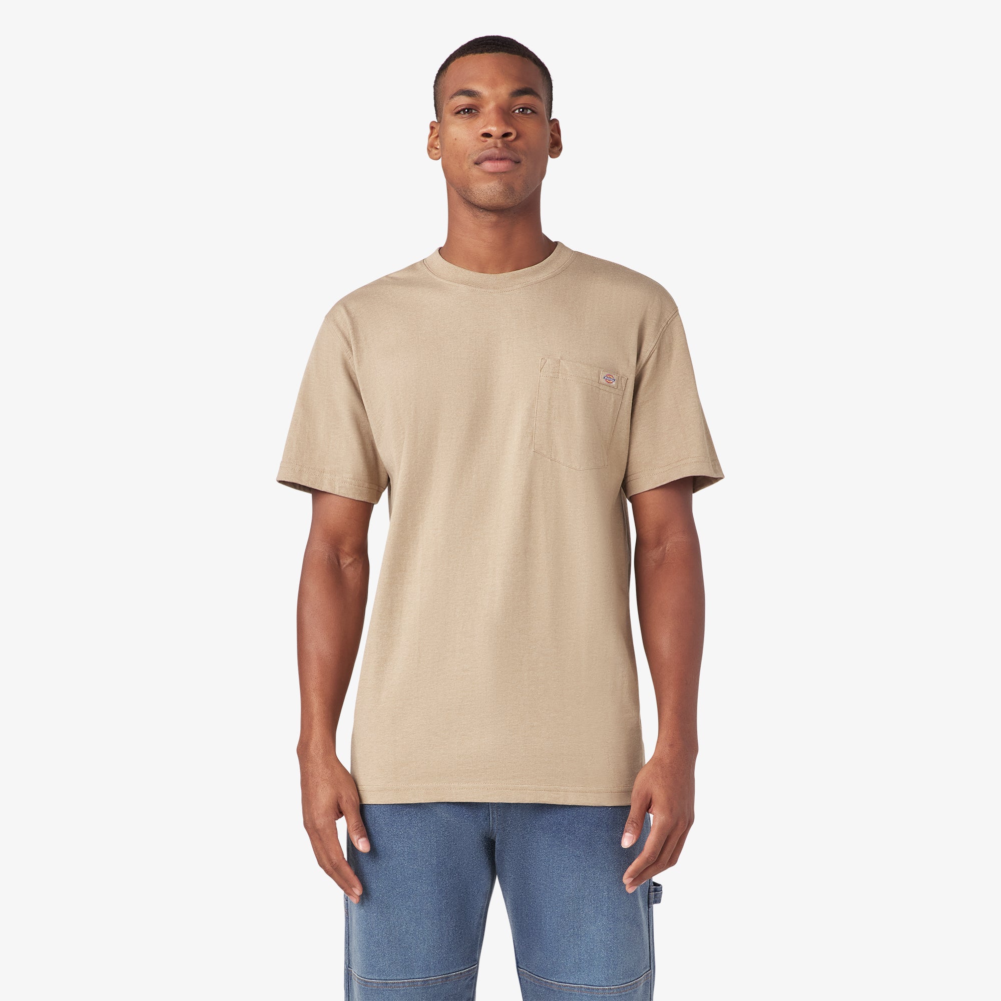 Heavyweight Heathered Short Sleeve Pocket T-Shirt