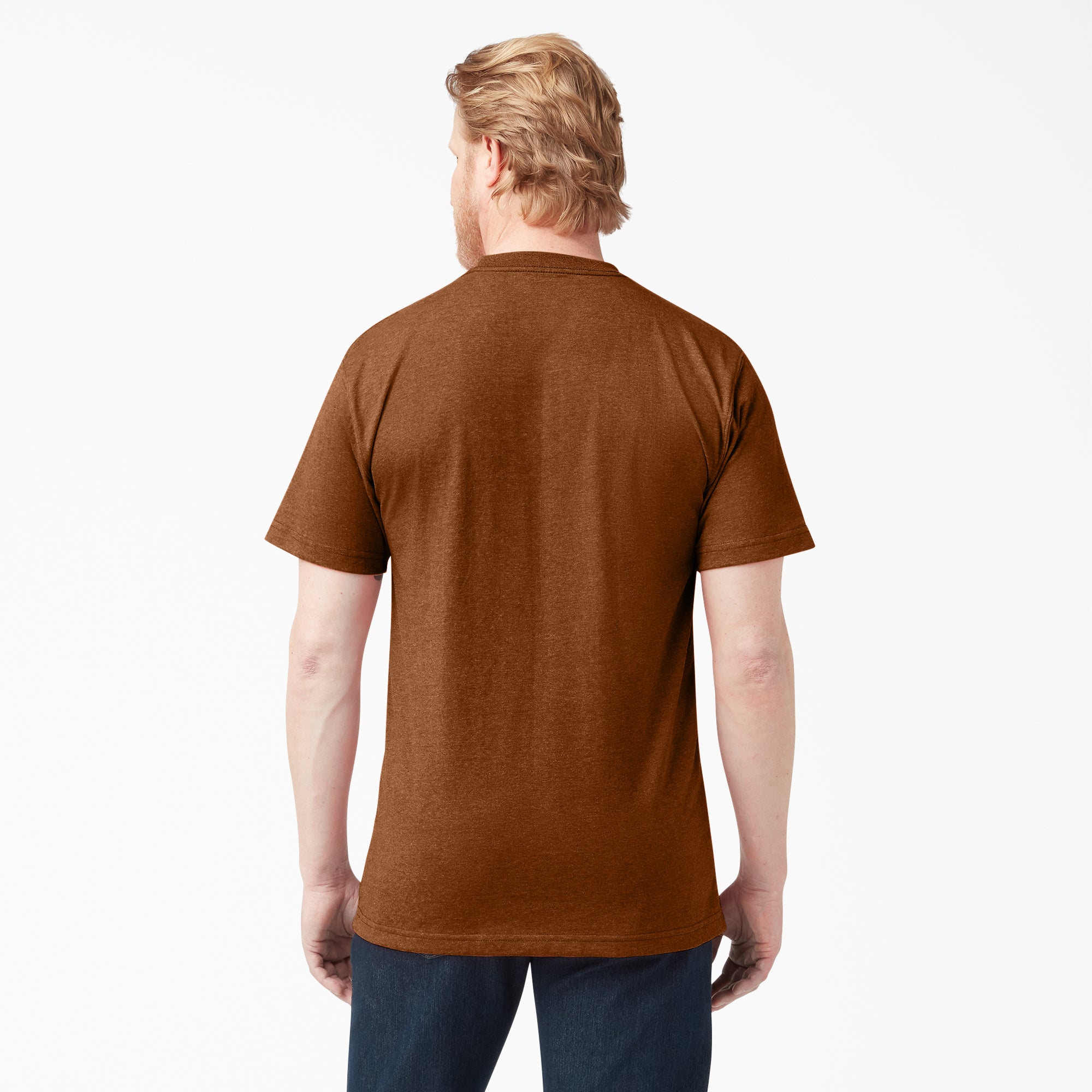 Heavyweight Heathered Short Sleeve Pocket T-Shirt - 图片 2