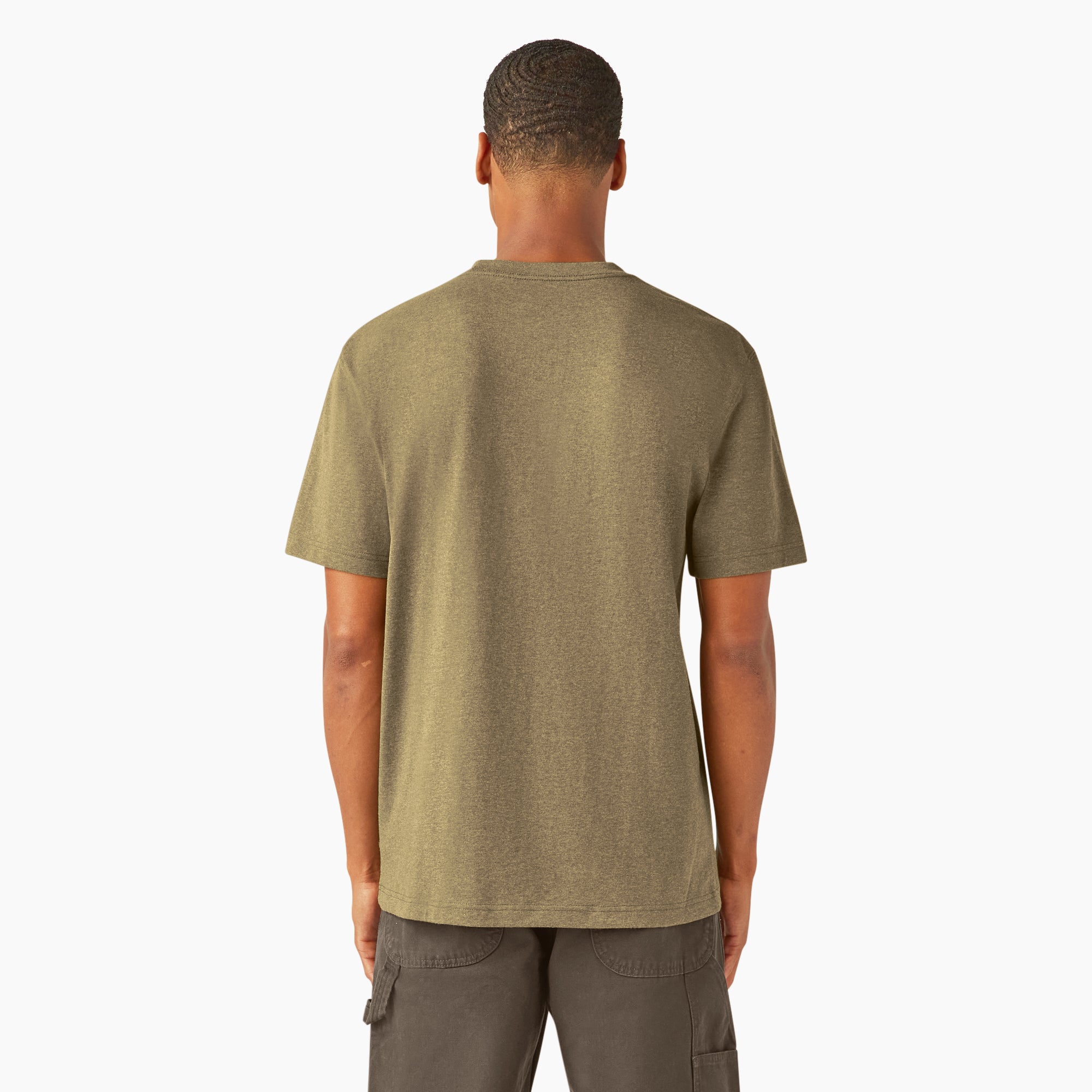 Heavyweight Heathered Short Sleeve Pocket T-Shirt - 图片 2