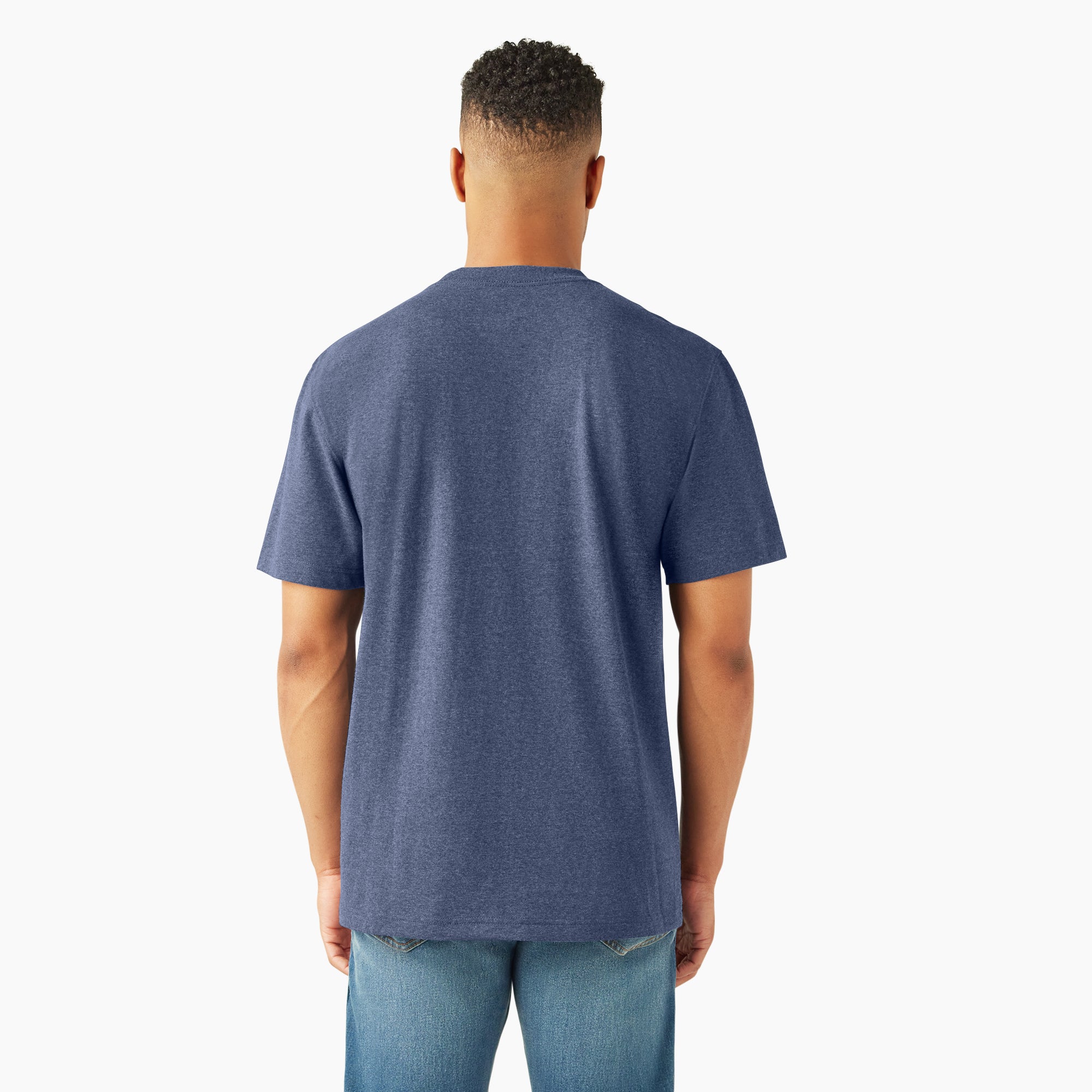 Heavyweight Heathered Short Sleeve Pocket T-Shirt - 图片 2