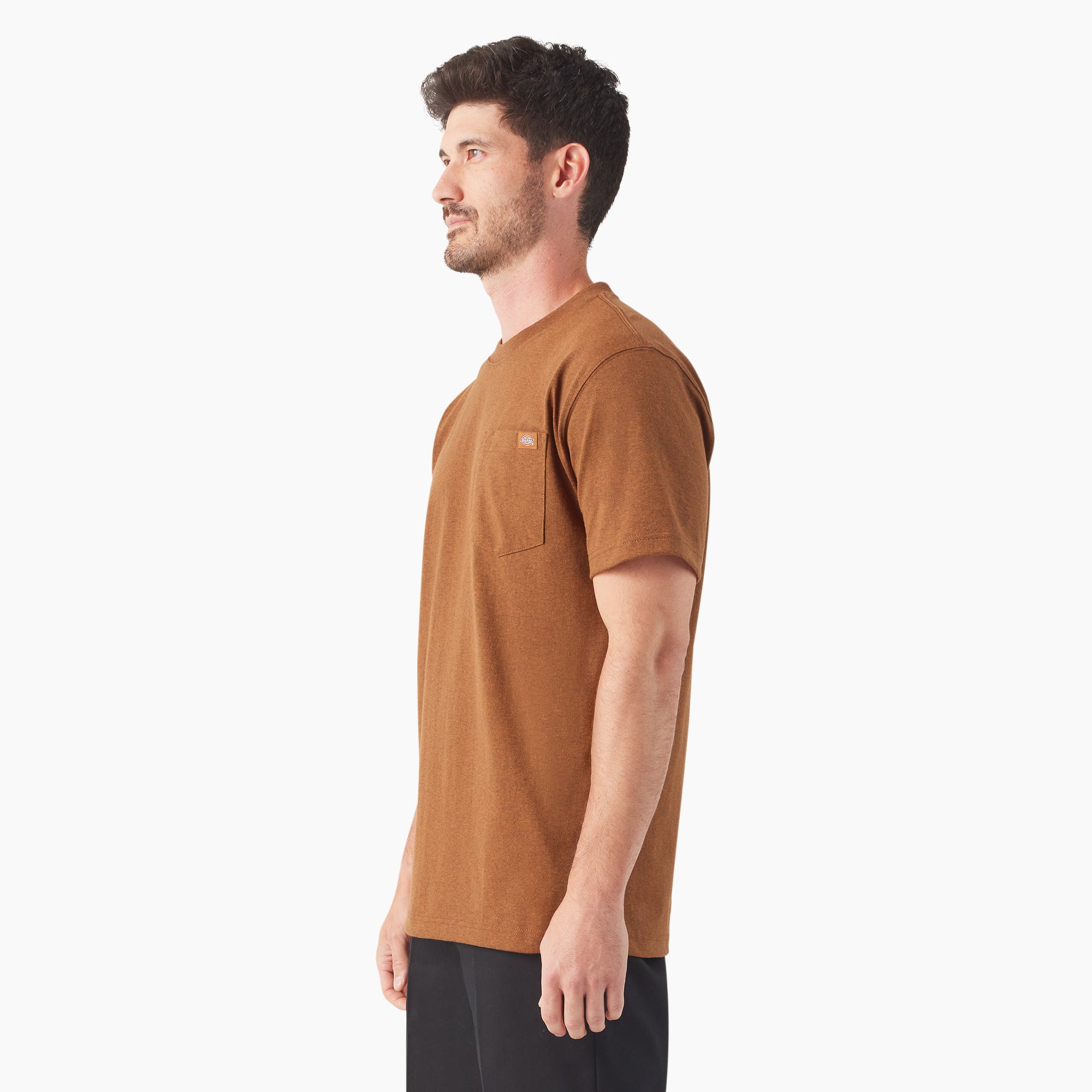 Heavyweight Heathered Short Sleeve Pocket T-Shirt - 图片 3