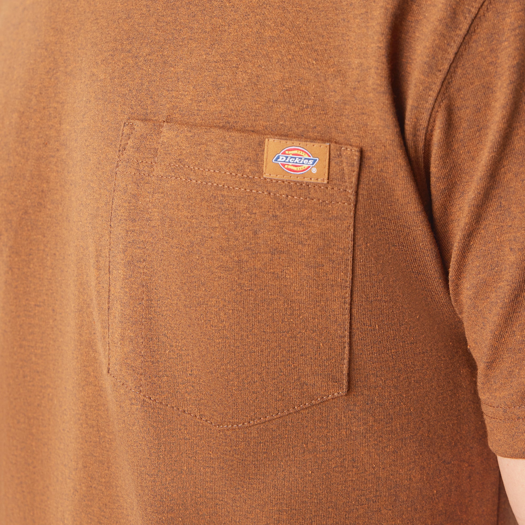 Heavyweight Heathered Short Sleeve Pocket T-Shirt - 图片 6