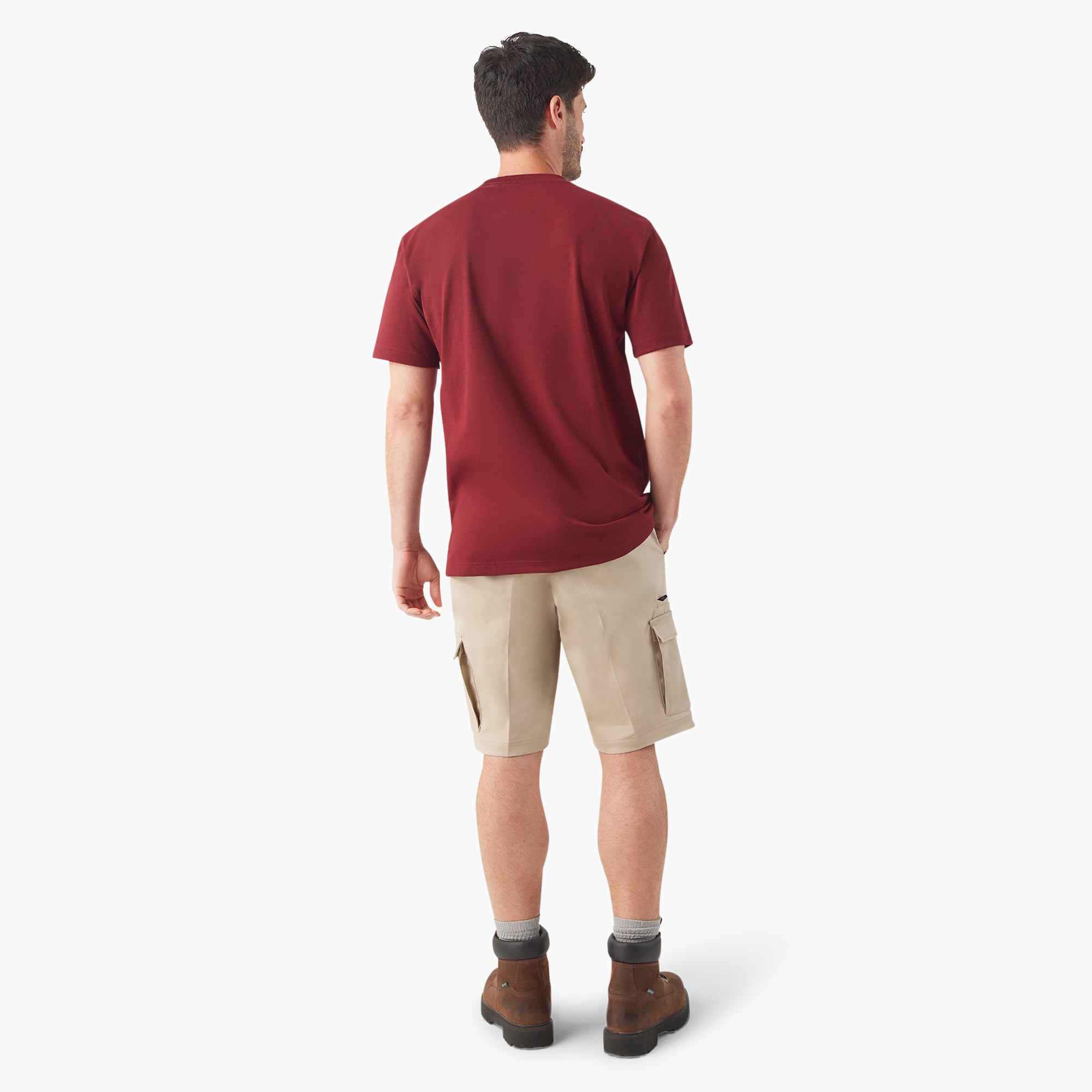 Heavyweight Heathered Short Sleeve Pocket T-Shirt - 图片 5