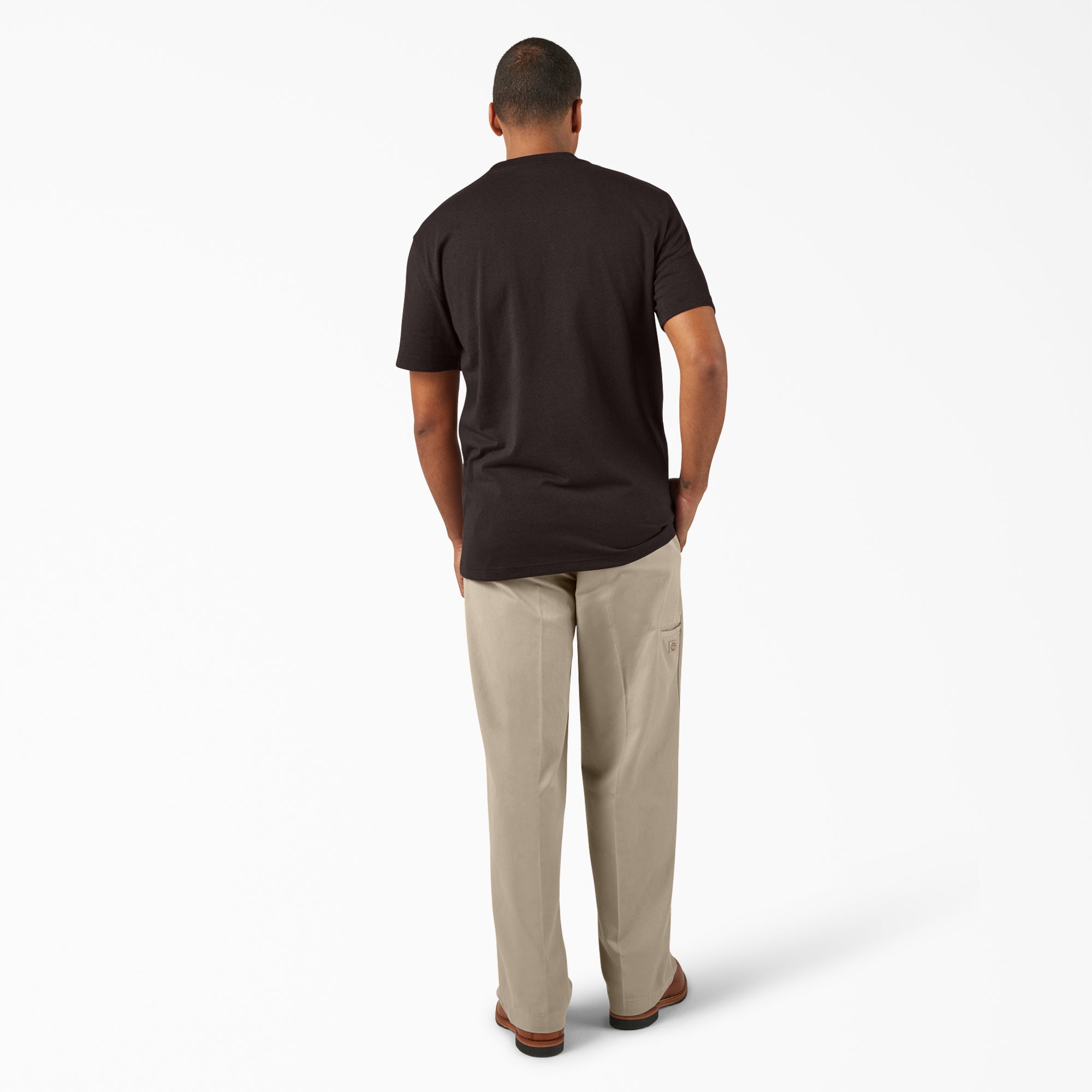 Heavyweight Heathered Short Sleeve Pocket T-Shirt - 图片 5