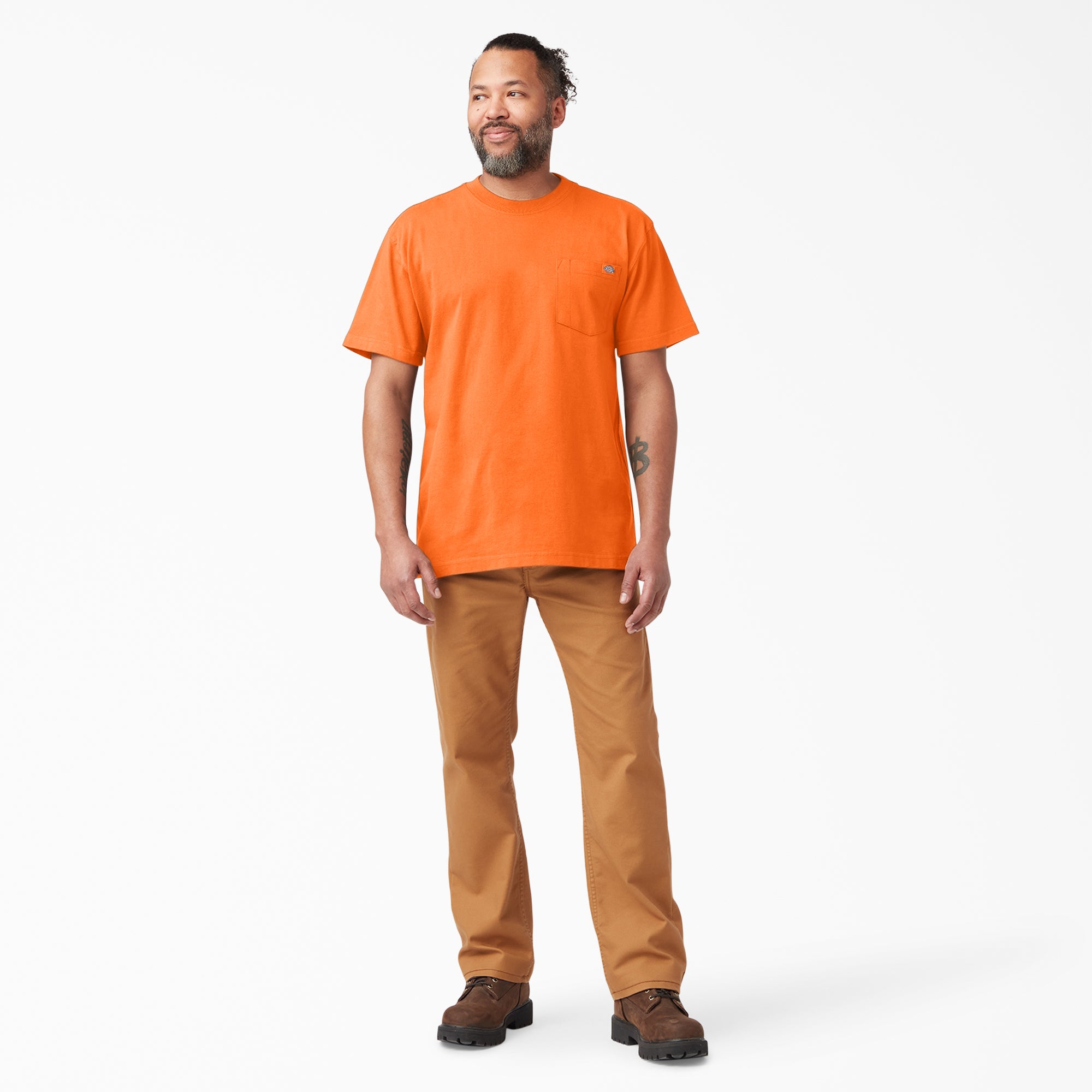 Heavyweight Neon Short Sleeve Pocket T-Shirt - 图片 4