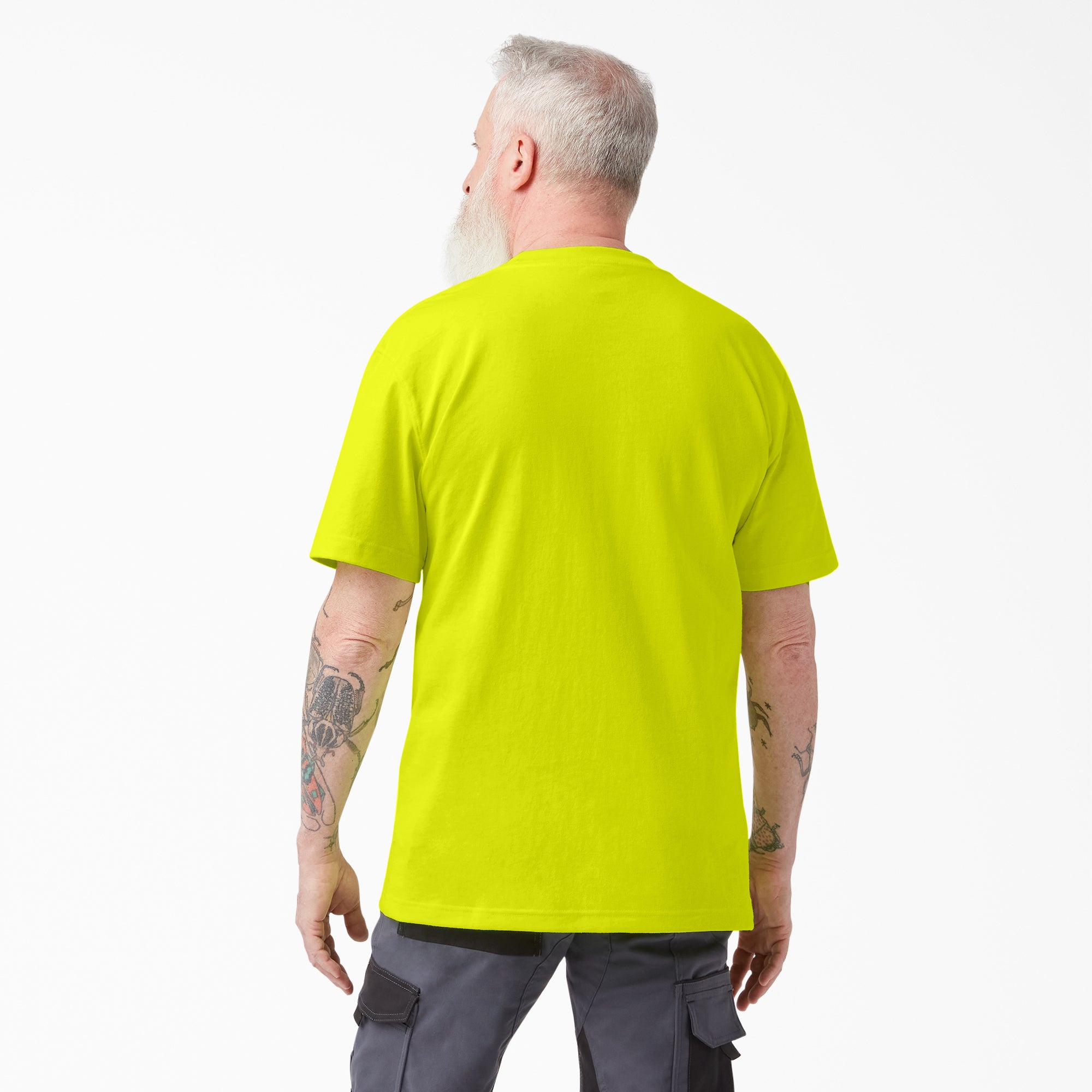 Heavyweight Neon Short Sleeve Pocket T-Shirt - 图片 2